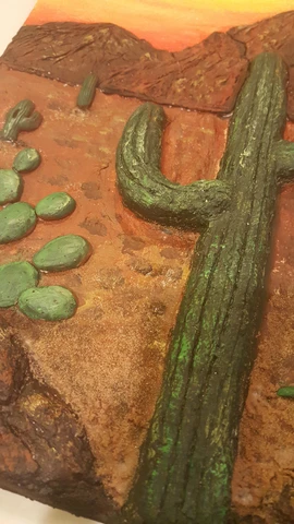 Art teacher Charlene Lear submitted this Relief Landscape project as part of the ACTÍVA Products Art Teacher Mystery Box contest.  See her lesson plan here!